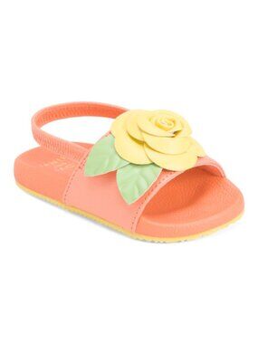Janie and Jack Girl's Flower Pool Slide (Baby/Toddler) Flat Sandal